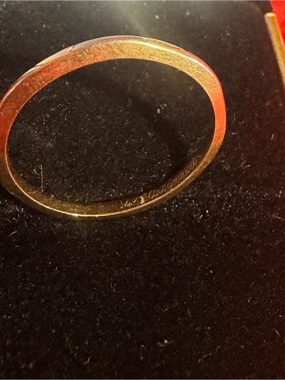 14k Artcarved vintage wedding band - Picture 6 of 6